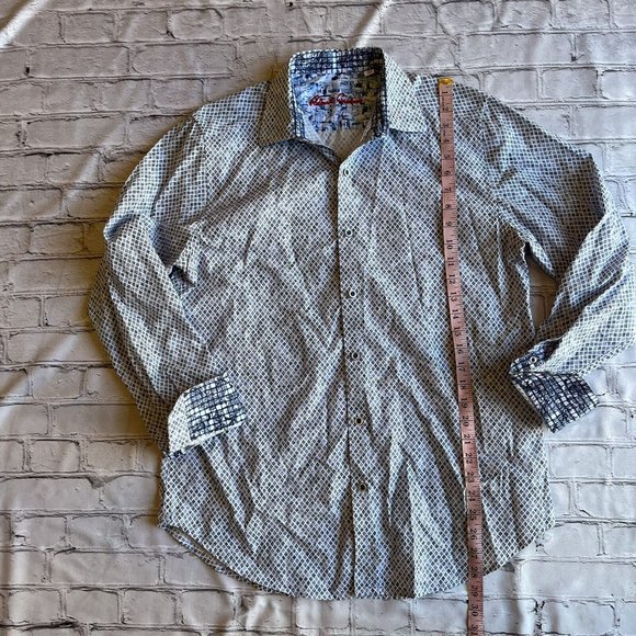 Robert Graham Mens Button Down Shirt Medium - Picture 9 of 14